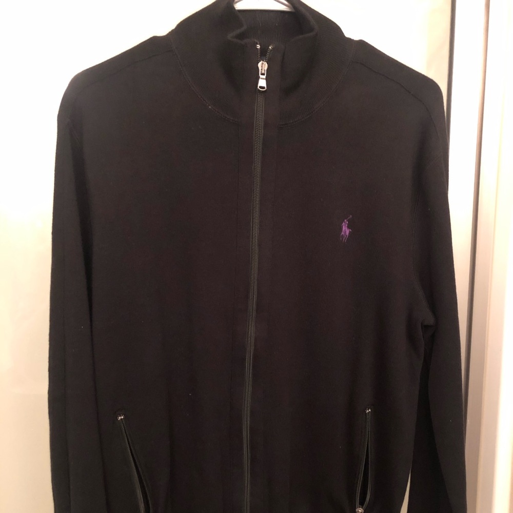 Men’s used polo zip up jacket